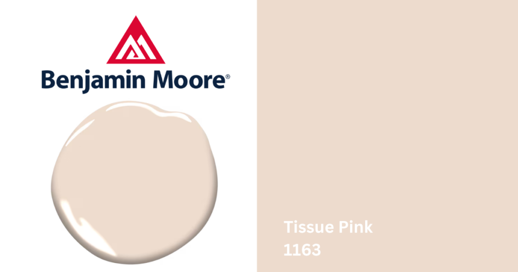 tissue pink 1163 paint color