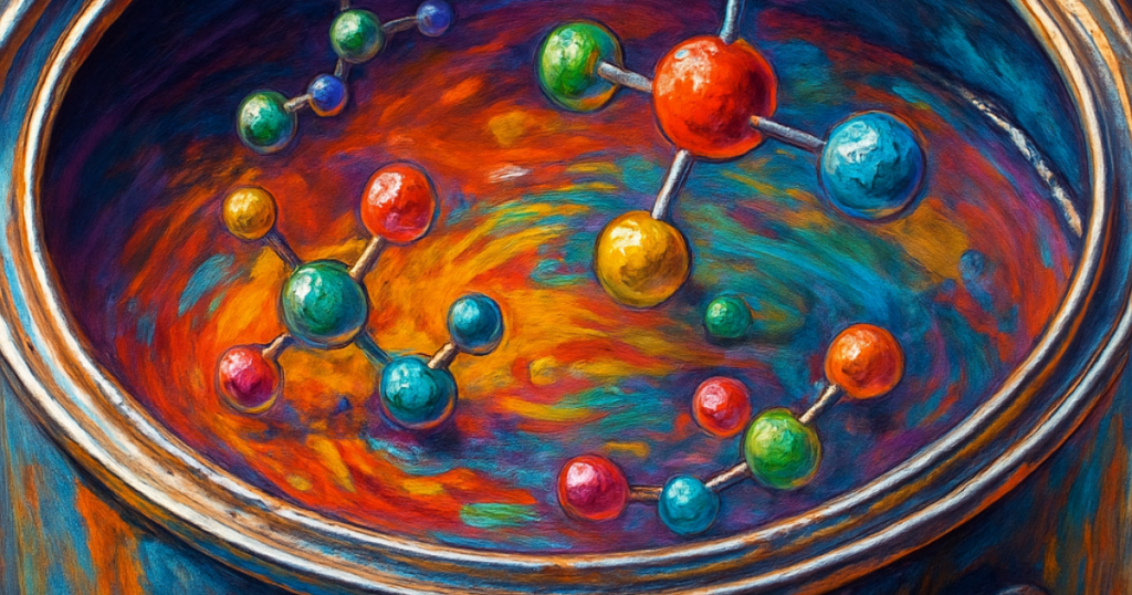 molecules in paint