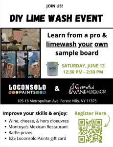 DIY Lime Wash Event