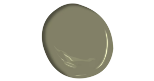 Benjamin Moore Tate Olive HC-112 paint blotch