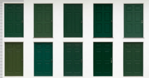 dark green paint front doors