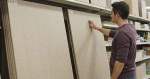 looking at drywall and sheetrock
