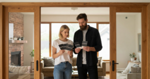 couple coordinating black paint colors