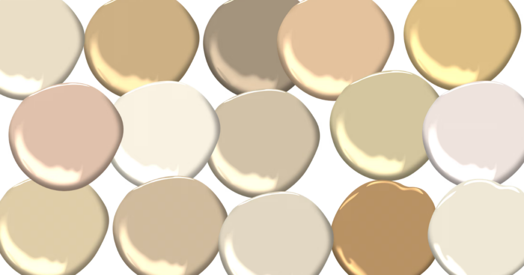 beige paint blotches for bedrooms