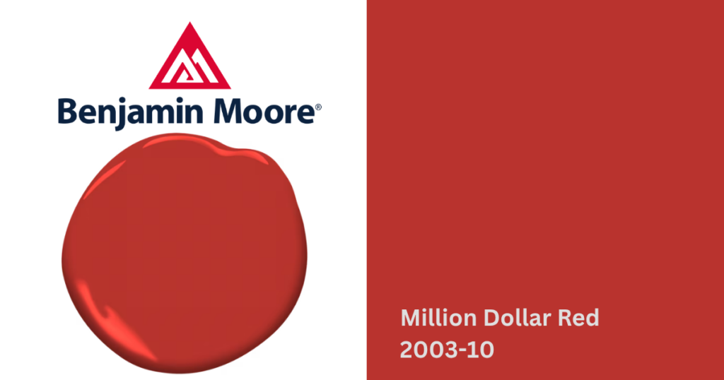 benjamin moore million dollar red 2003-10