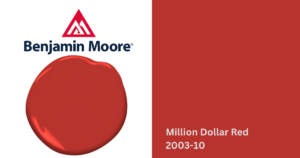 benjamin moore million dollar red 2003-10
