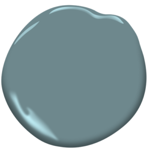benjamin moore Blue Echo paint color dollop