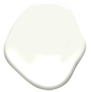 benjamin moore Snowfall White paint color dollop